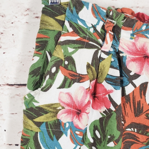 Floral Shorts Linen Blend - Picture 3 of 9